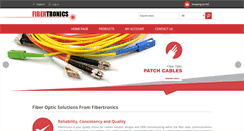 Desktop Screenshot of fibertronics.com